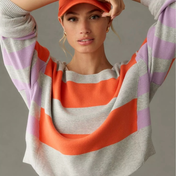 Anthropologie Sweaters - Daily Practice * Anthropologie * Glen Striped Sweater * Size S * Like New!